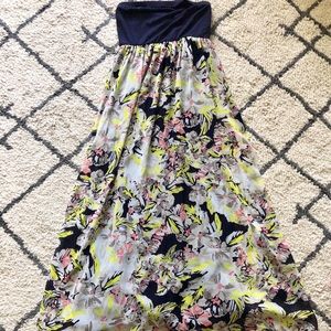 Boho strapless dress